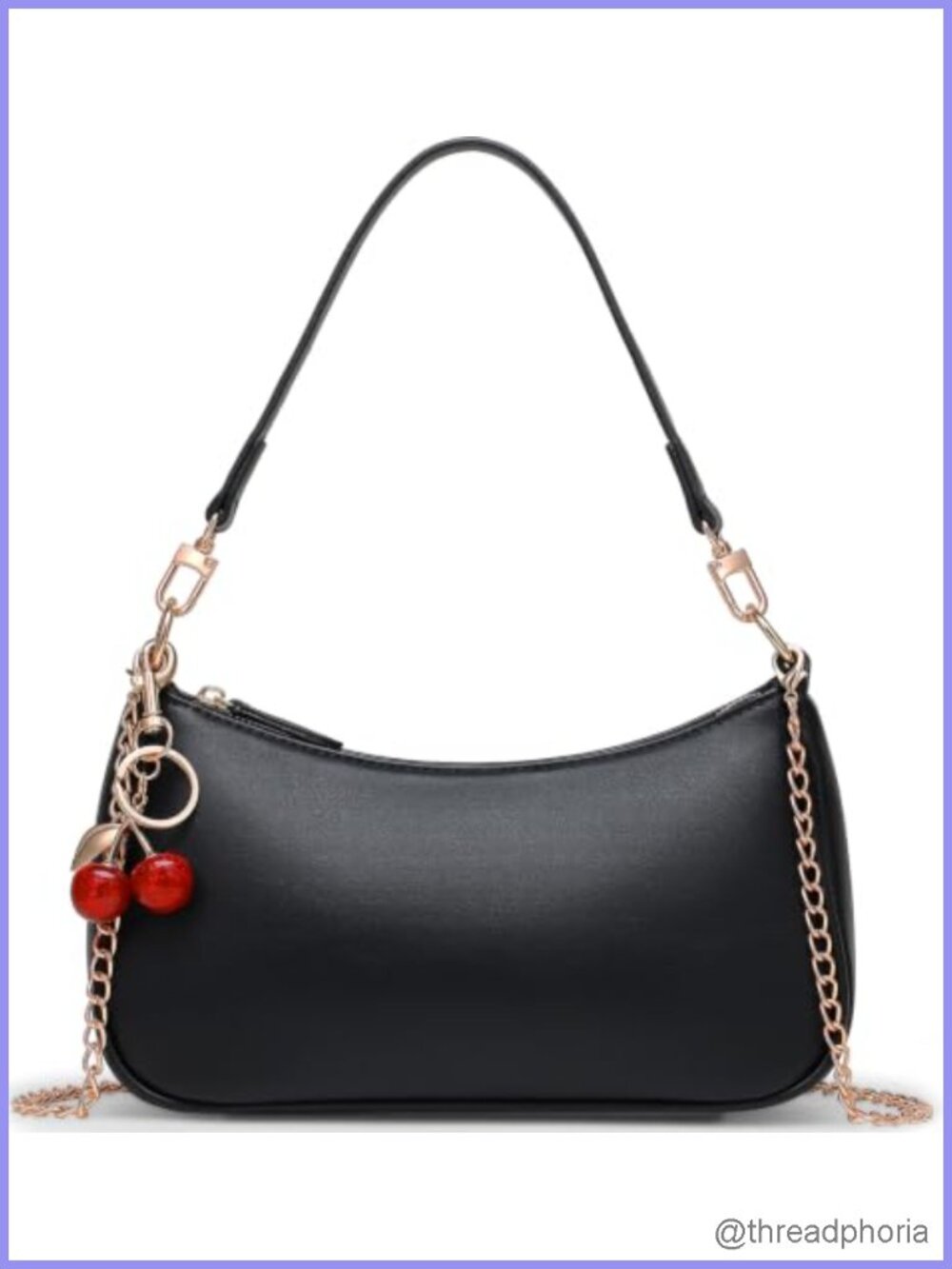 PU Leather Hobo Shoulder Bag Crossbody Purse Removable Chain Strap